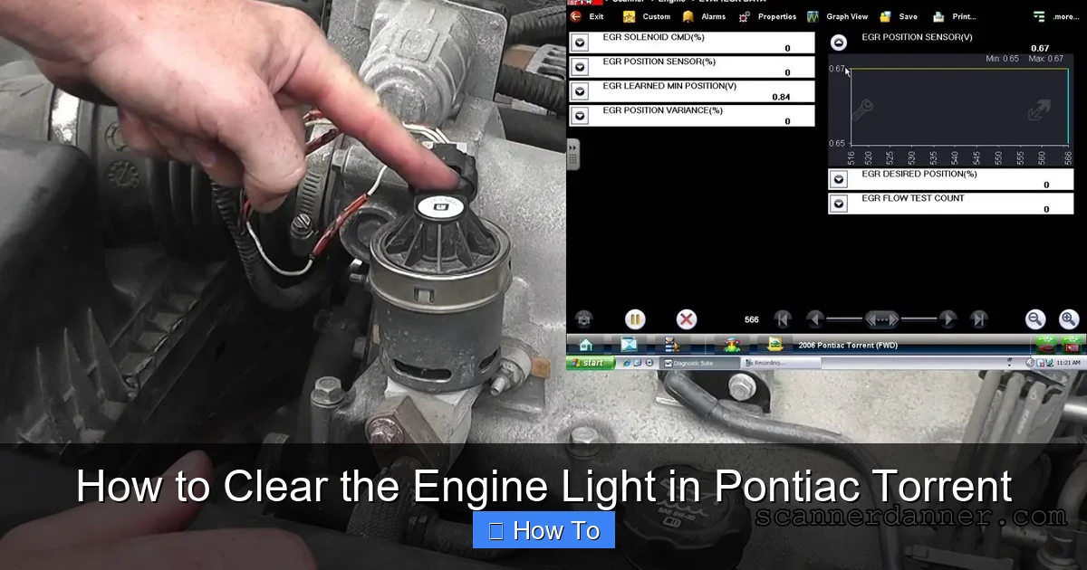 How to Clear the Engine Light in Pontiac Torrent