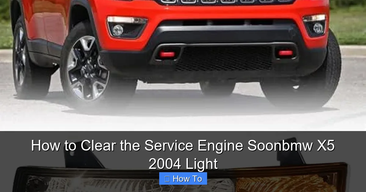 How to Clear the Service Engine Soonbmw X5 2004 Light