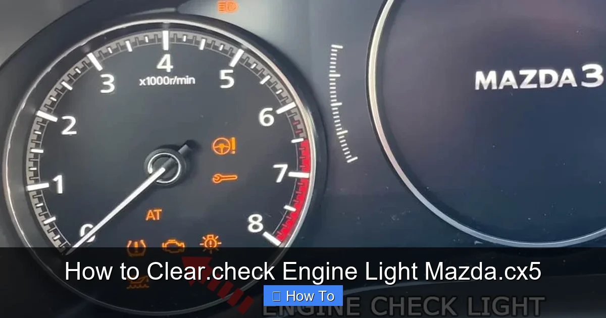 How to Clear.check Engine Light Mazda.cx5