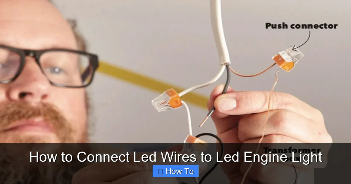 How to Connect Led Wires to Led Engine Light