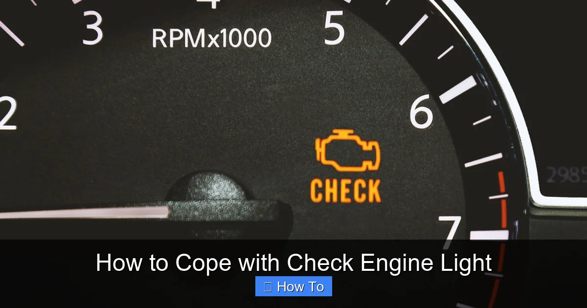 How to Cope with Check Engine Light