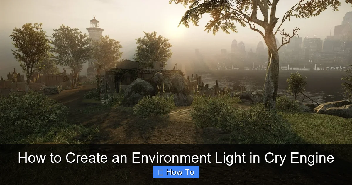 How to Create an Environment Light in Cry Engine