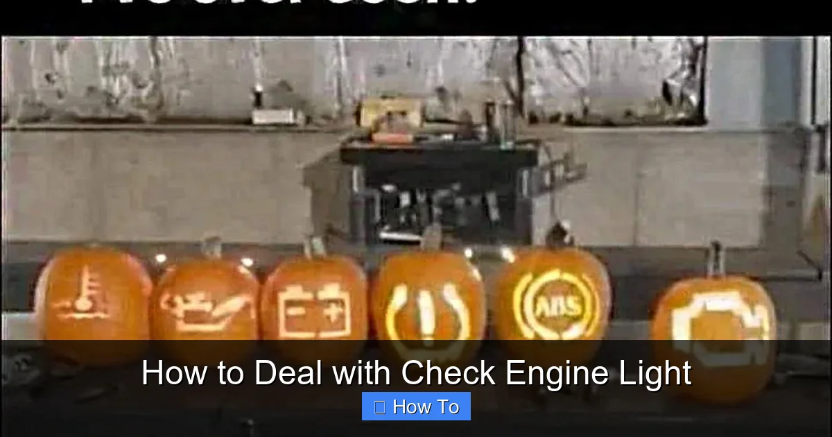 How to Deal with Check Engine Light