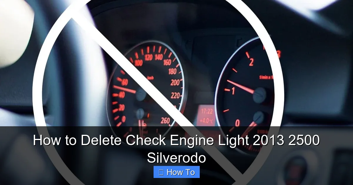 How to Delete Check Engine Light 2013 2500 Silverodo