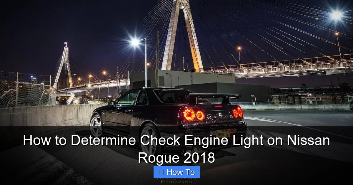 How to Determine Check Engine Light on Nissan Rogue 2018