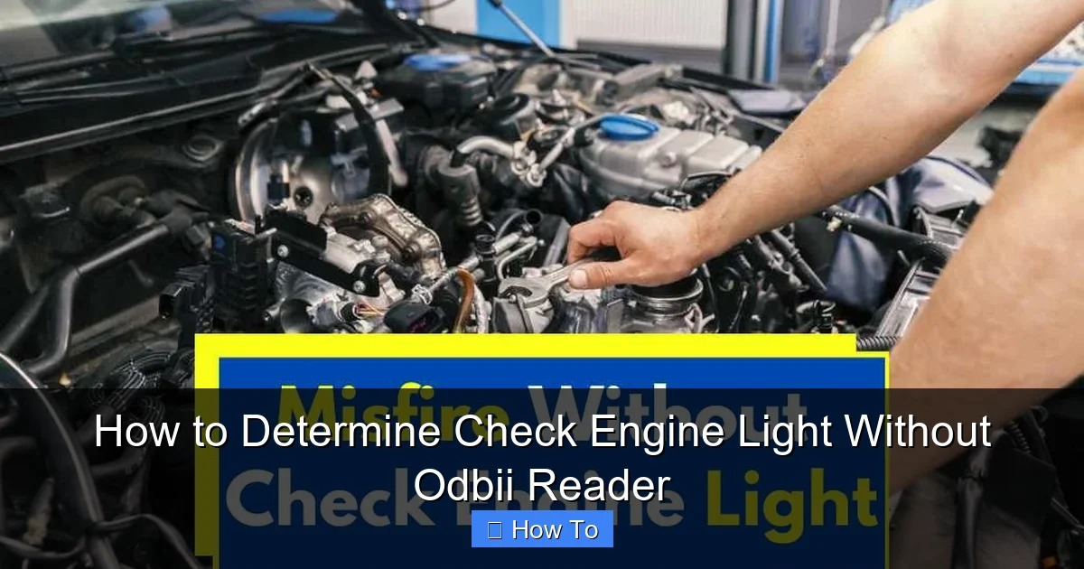 How to Determine Check Engine Light Without Odbii Reader
