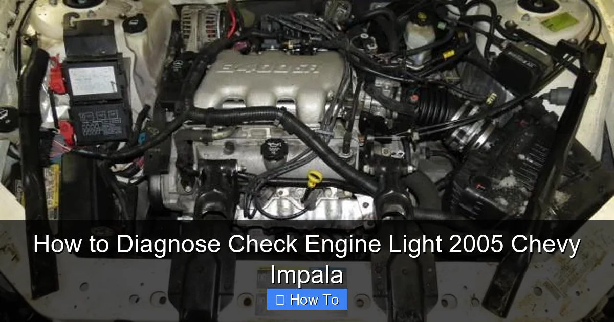 How to Diagnose Check Engine Light 2005 Chevy Impala
