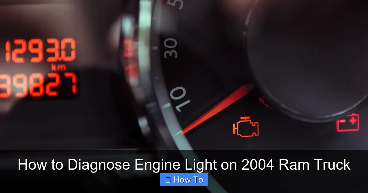How to Diagnose Engine Light on 2004 Ram Truck