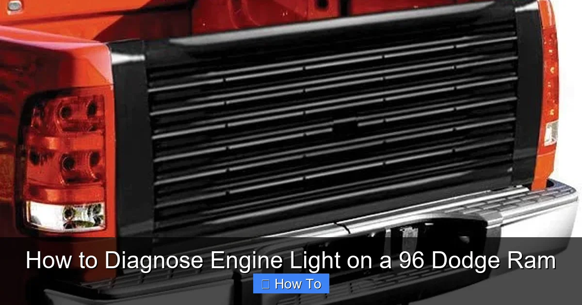 How to Diagnose Engine Light on a 96 Dodge Ram