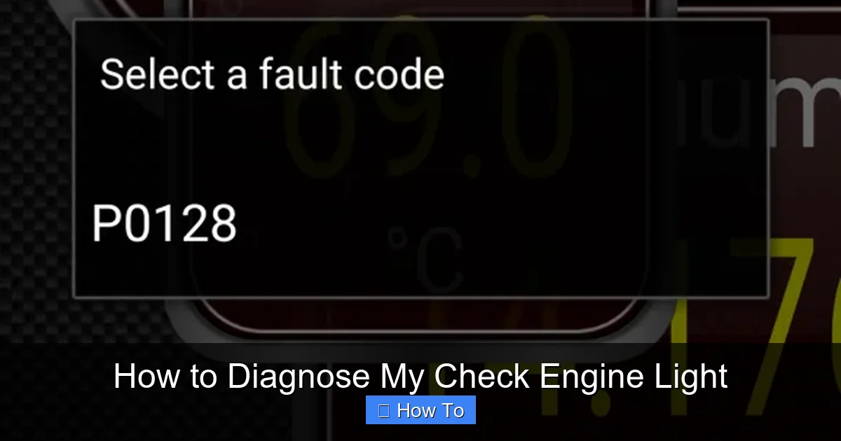 How to Diagnose My Check Engine Light