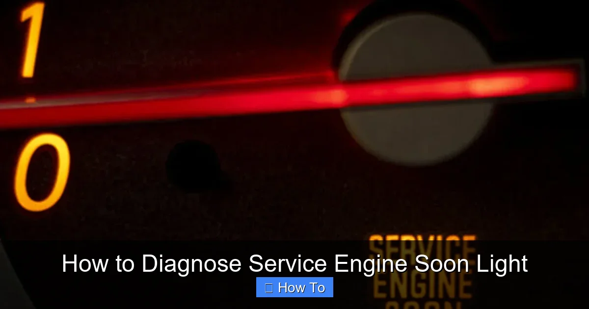 How to Diagnose Service Engine Soon Light