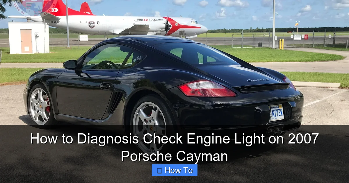 How to Diagnosis Check Engine Light on 2007 Porsche Cayman