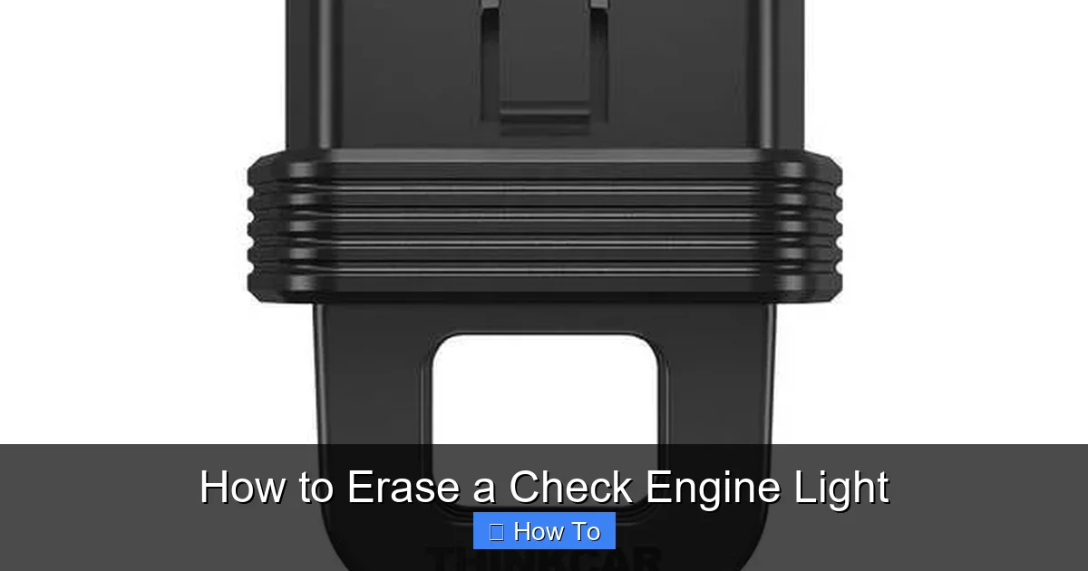How to Erase a Check Engine Light