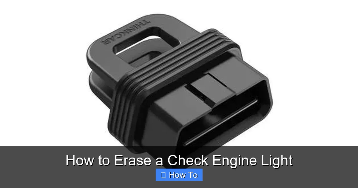 How to Erase a Check Engine Light