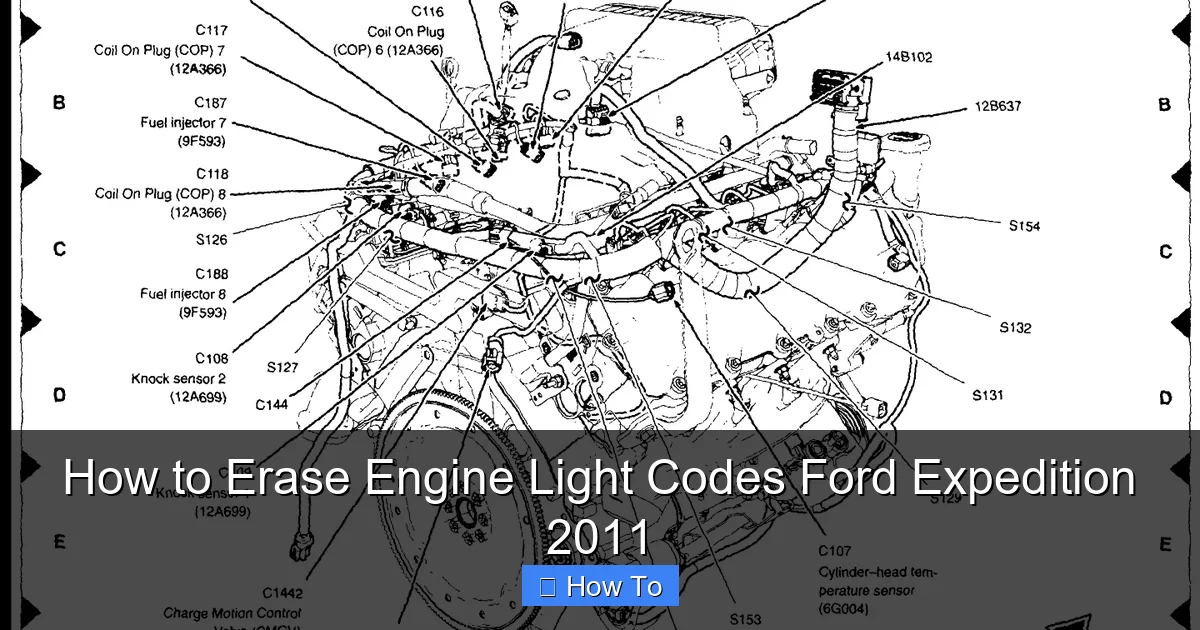 How to Erase Engine Light Codes Ford Expedition 2011