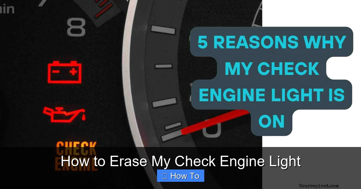 How to Erase My Check Engine Light