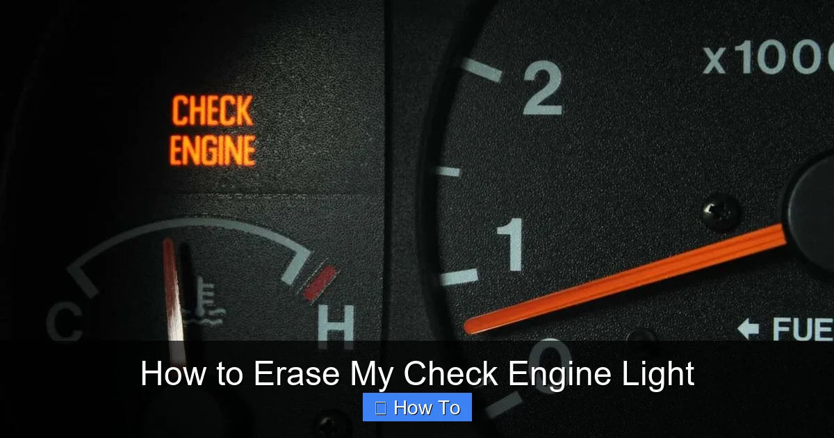 How to Erase My Check Engine Light