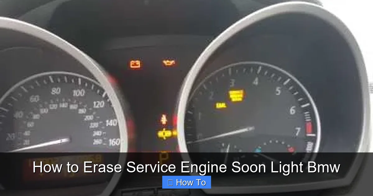 How to Erase Service Engine Soon Light Bmw