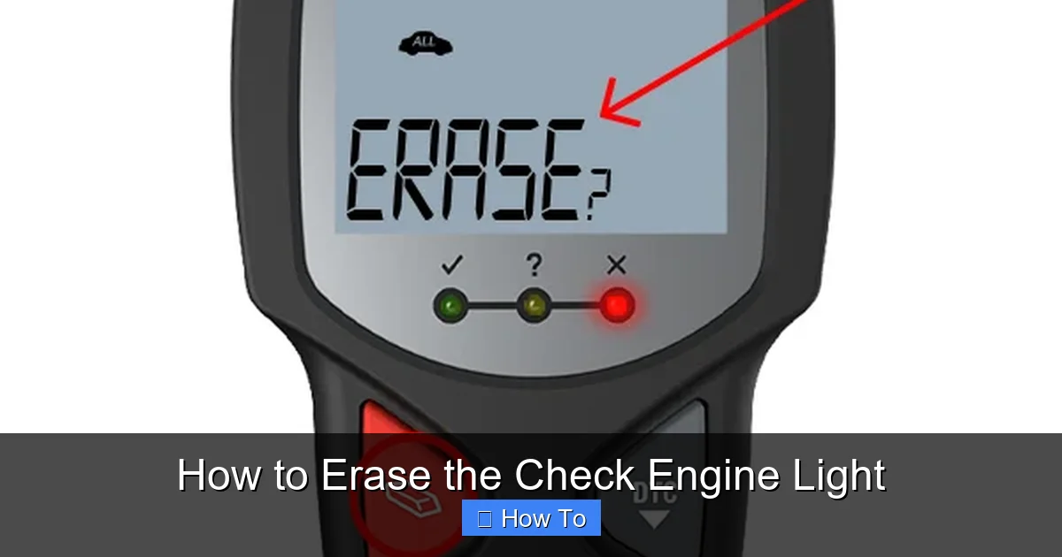 How to Erase the Check Engine Light