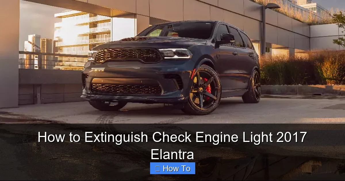 How to Extinguish Check Engine Light 2017 Elantra
