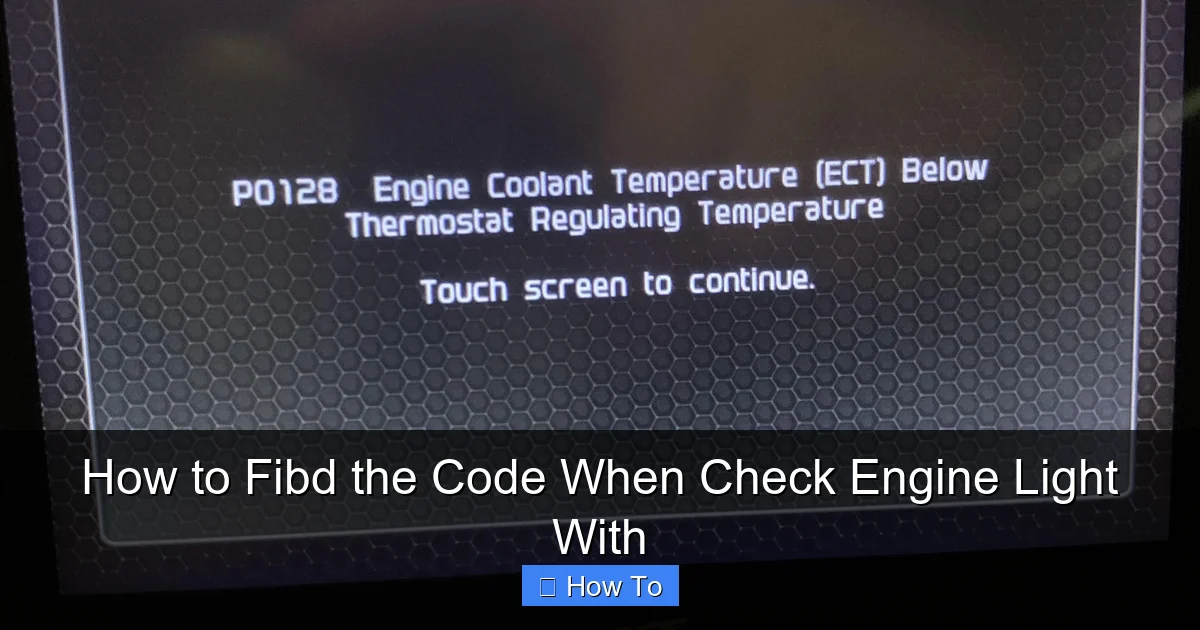 How to Fibd the Code When Check Engine Light With