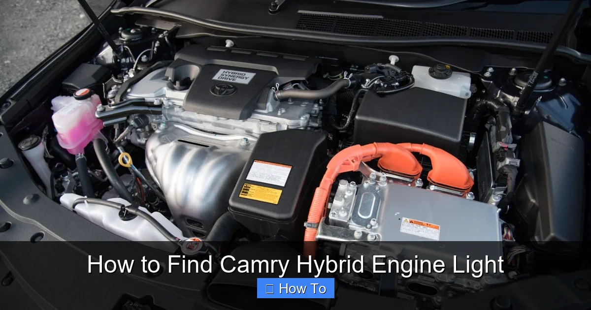 How to Find Camry Hybrid Engine Light