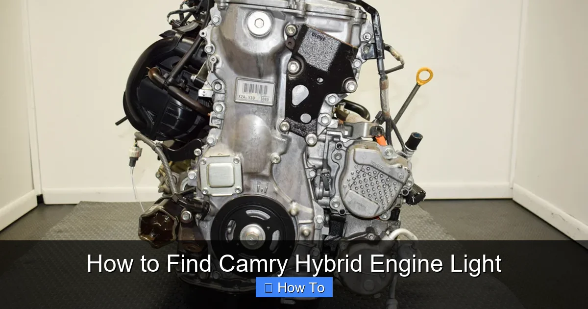How to Find Camry Hybrid Engine Light