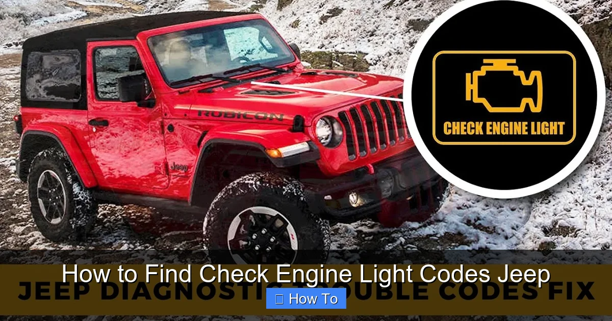 How to Find Check Engine Light Codes Jeep
