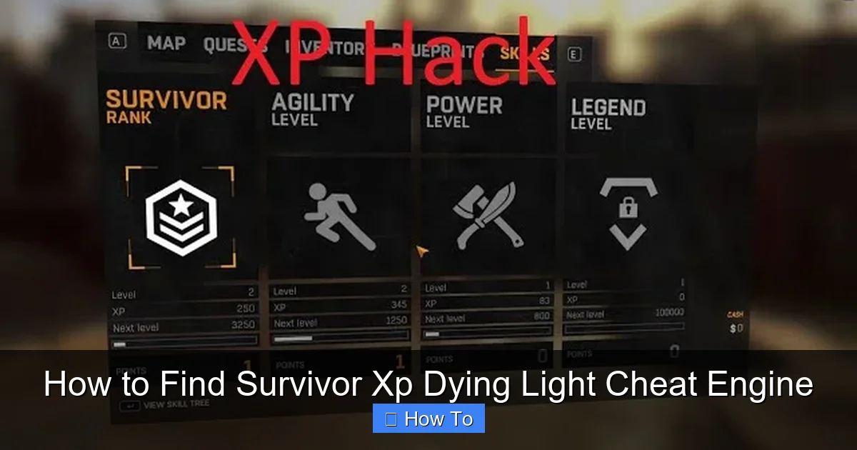 How to Find Survivor Xp Dying Light Cheat Engine