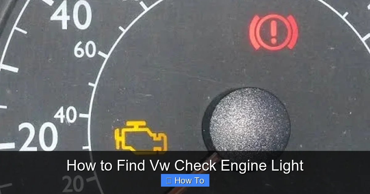 How to Find Vw Check Engine Light