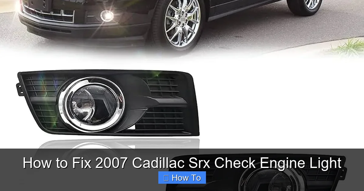 How to Fix 2007 Cadillac Srx Check Engine Light