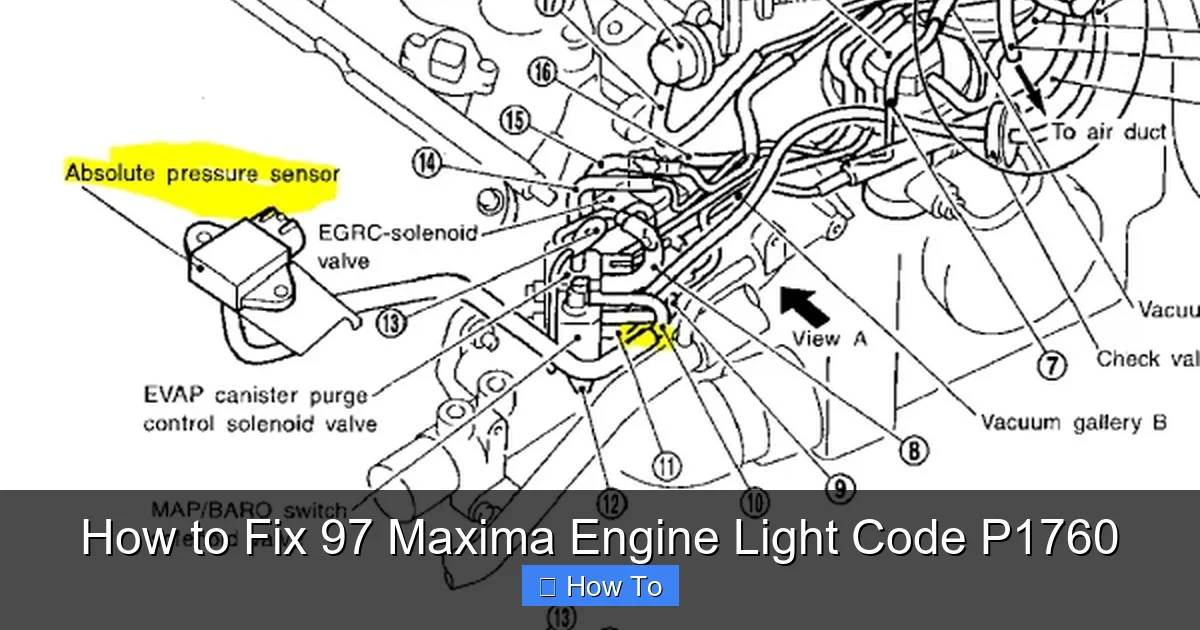 How to Fix 97 Maxima Engine Light Code P1760