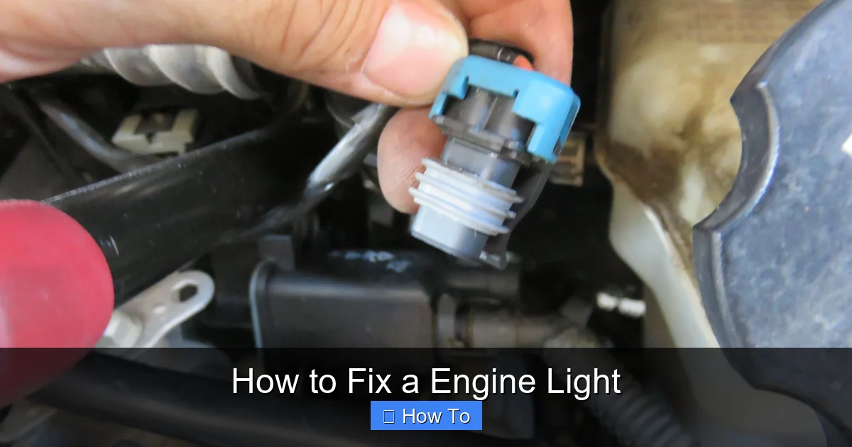 How to Fix a Engine Light