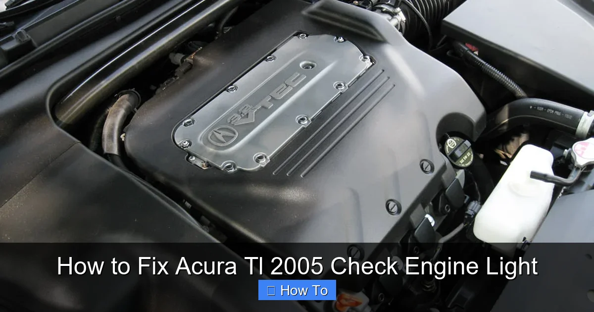 How to Fix Acura Tl 2005 Check Engine Light