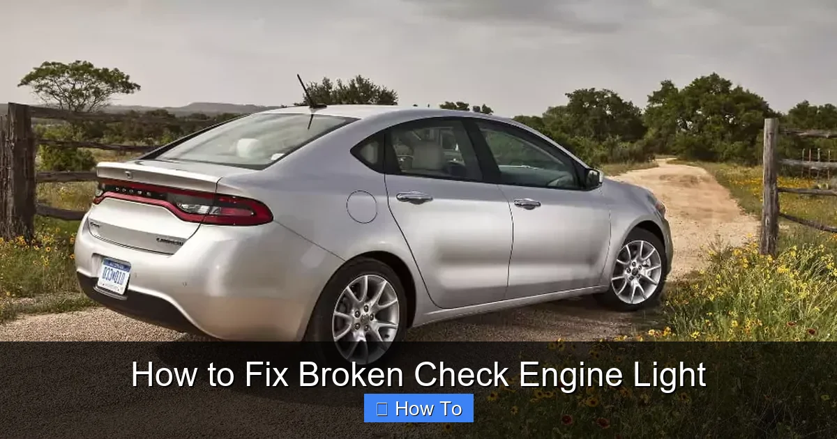 How to Fix Broken Check Engine Light