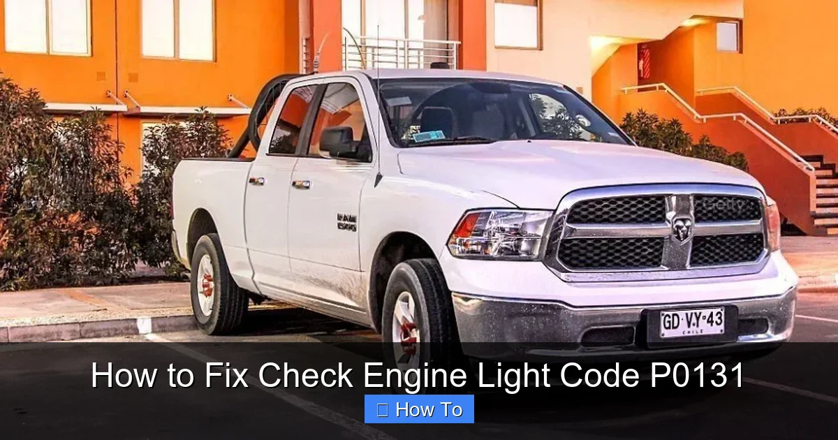 How to Fix Check Engine Light Code P0131