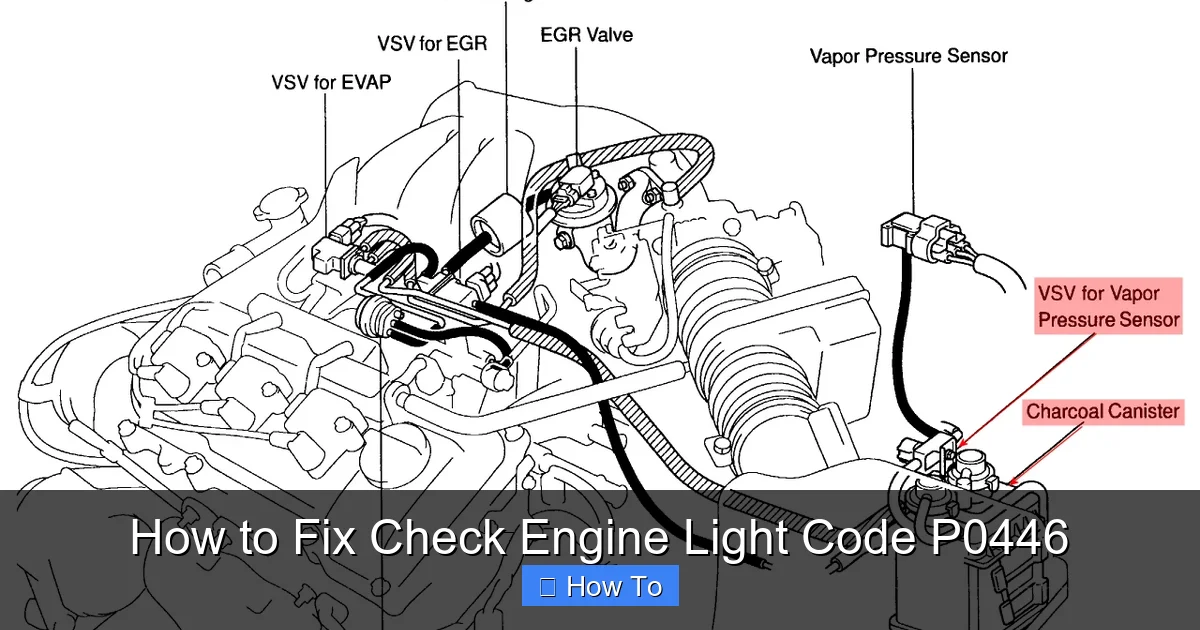 How to Fix Check Engine Light Code P0446