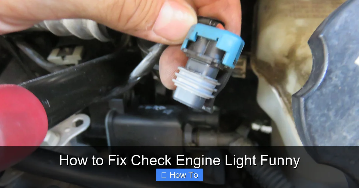 How to Fix Check Engine Light Funny