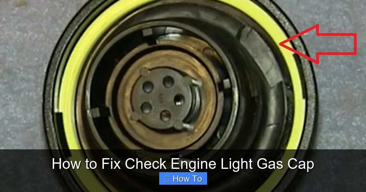 How to Fix Check Engine Light Gas Cap