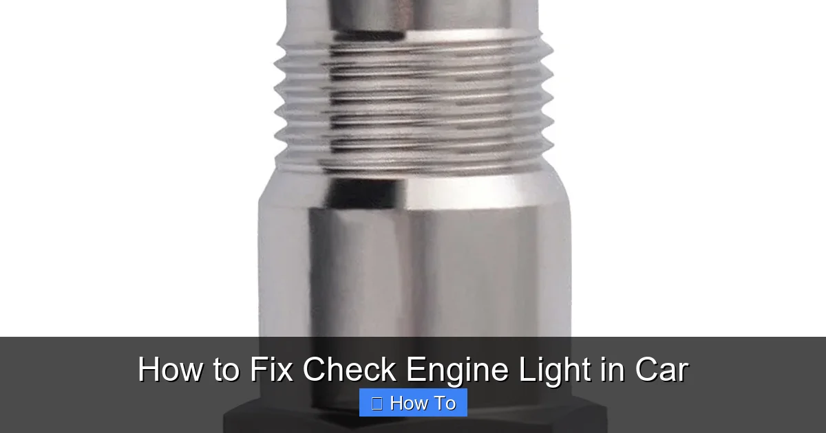 How to Fix Check Engine Light in Car