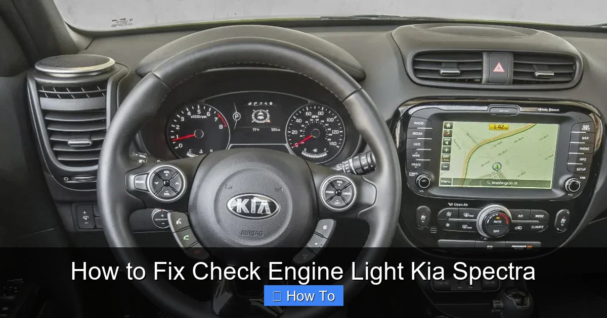 How to Fix Check Engine Light Kia Spectra