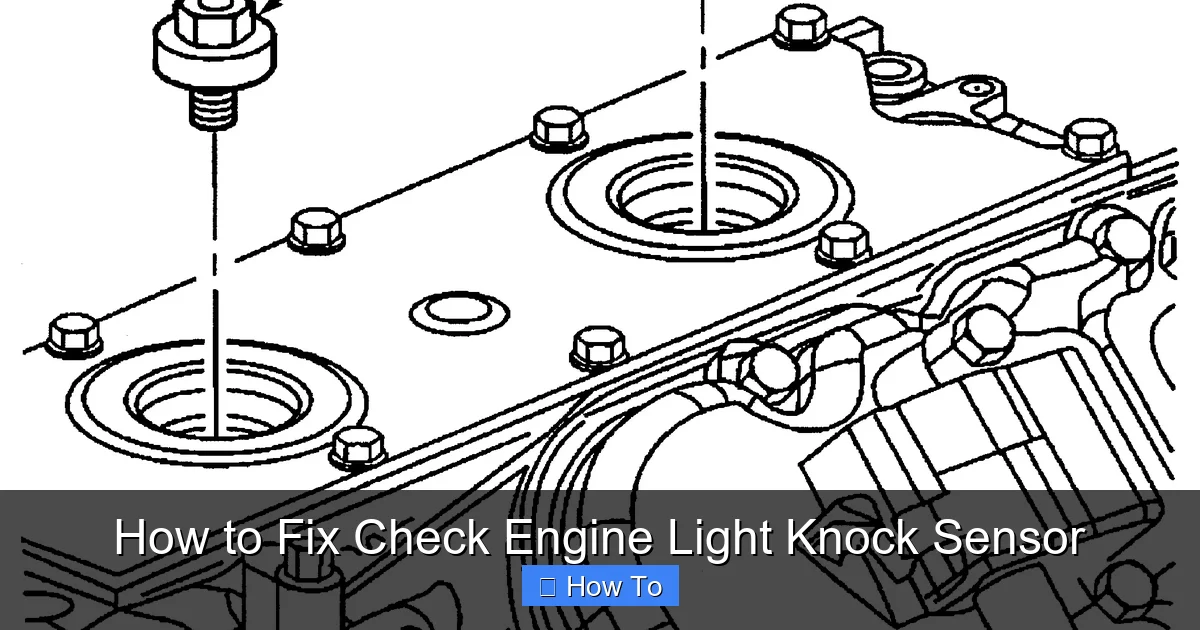 How to Fix Check Engine Light Knock Sensor