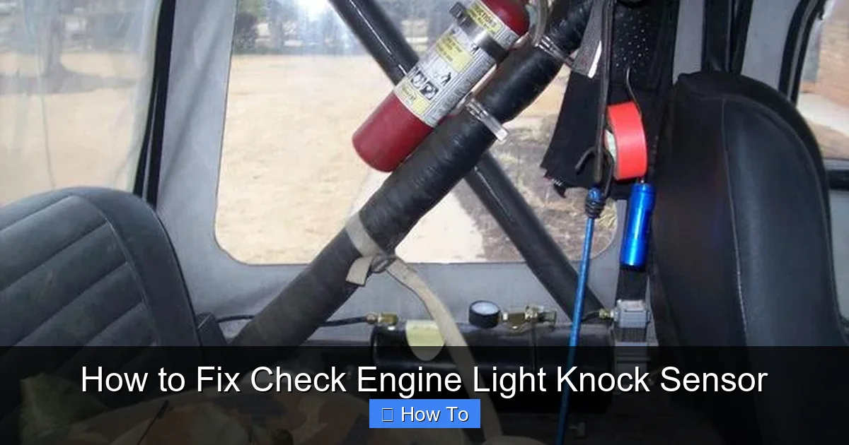 How to Fix Check Engine Light Knock Sensor