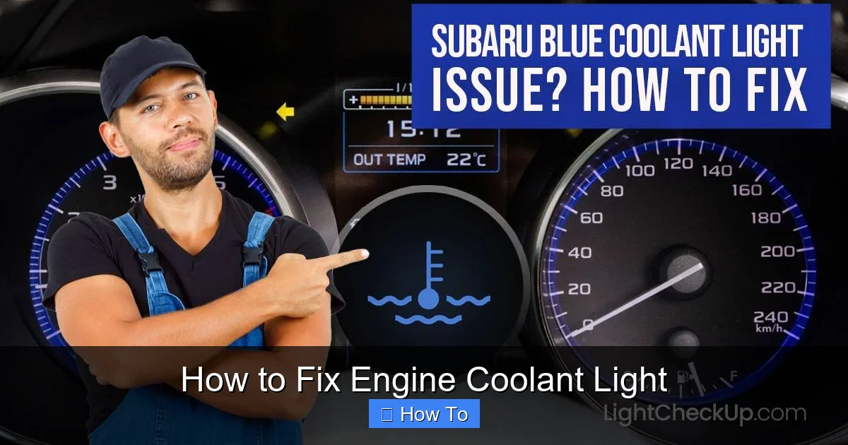 How to Fix Engine Coolant Light