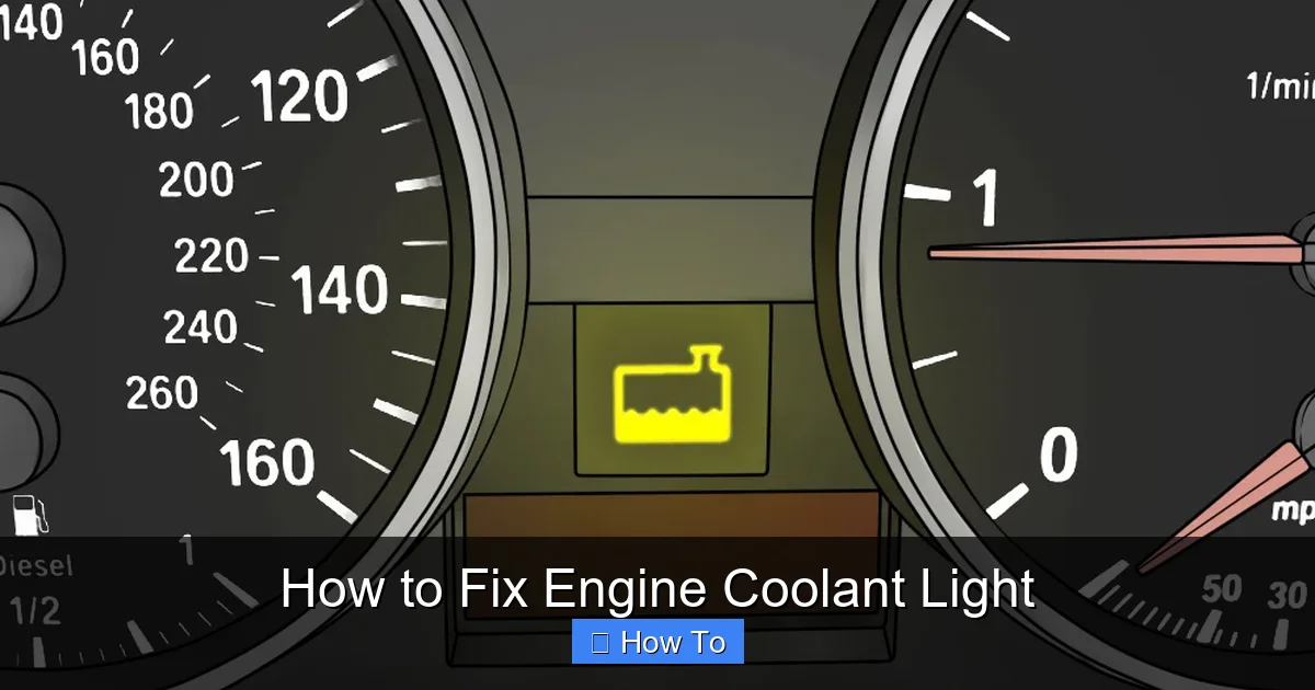 How to Fix Engine Coolant Light