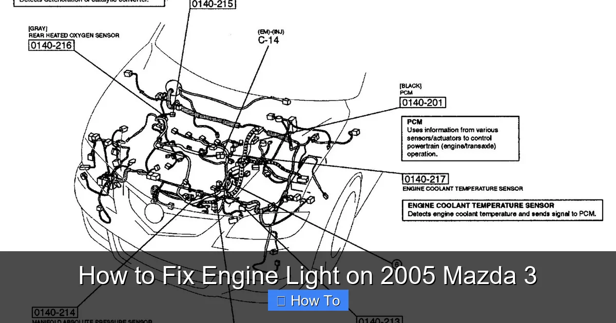 How to Fix Engine Light on 2005 Mazda 3