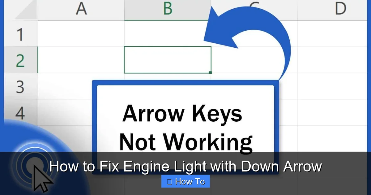 How to Fix Engine Light with Down Arrow
