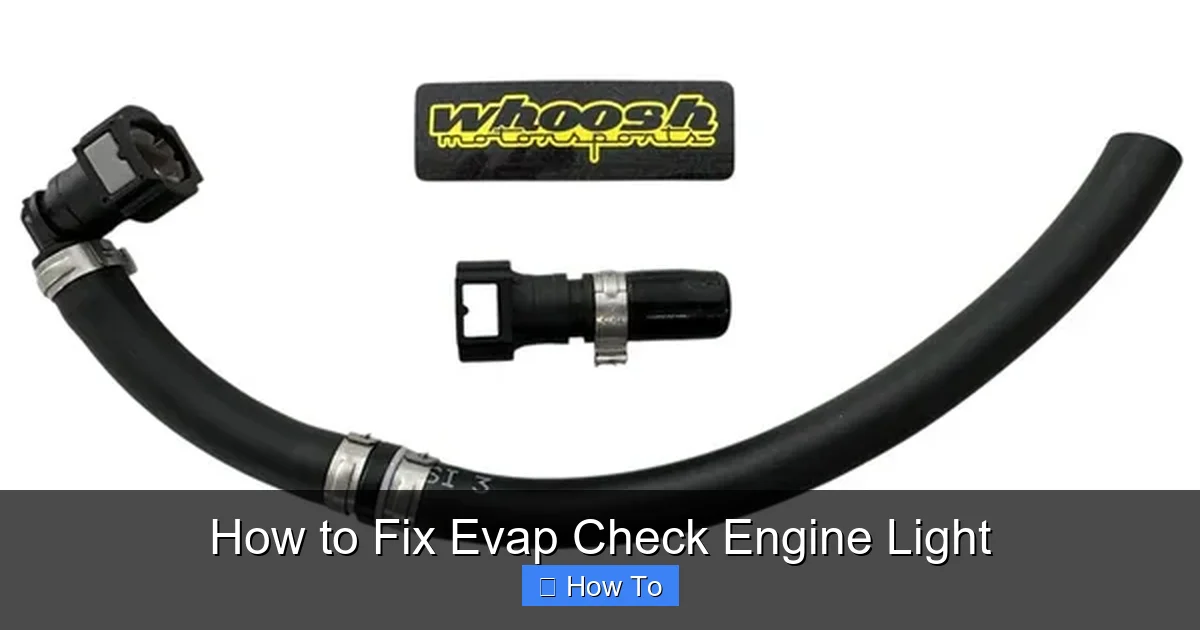 How to Fix Evap Check Engine Light