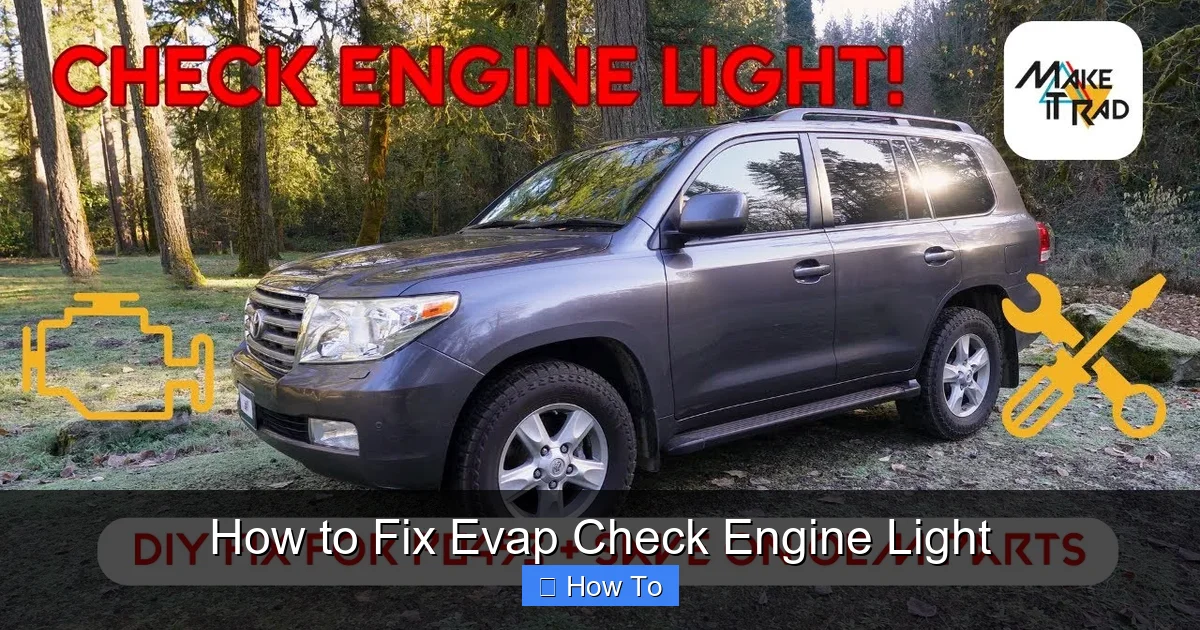 How to Fix Evap Check Engine Light