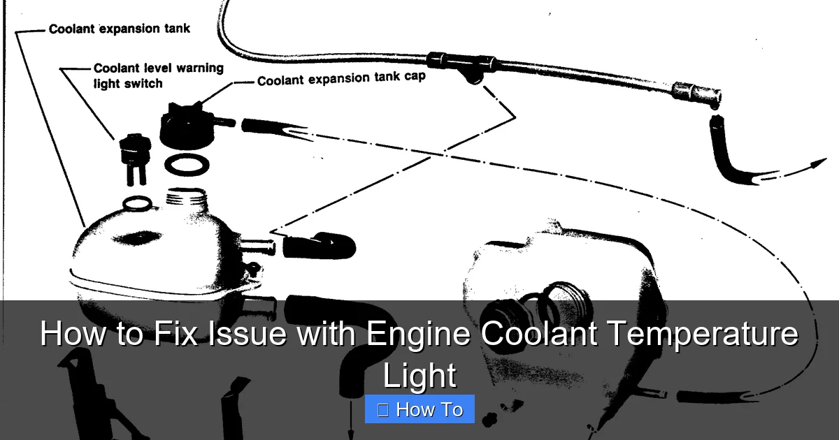 How to Fix Issue with Engine Coolant Temperature Light